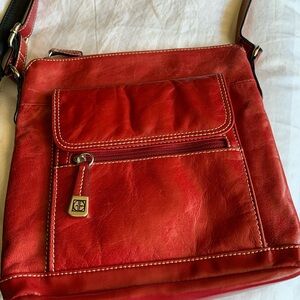 UEC gianni bernini red glazed leather x body
